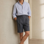 Napoli Cotton Shorts — Gray, banana_republic product shot