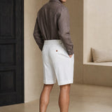 Napoli Cotton Shorts — White, banana_republic product shot