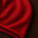 Oslo Cashmere Knit Beanie — Red, studio product shot
