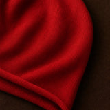 Oslo Cashmere Knit Beanie — Red, studio product shot