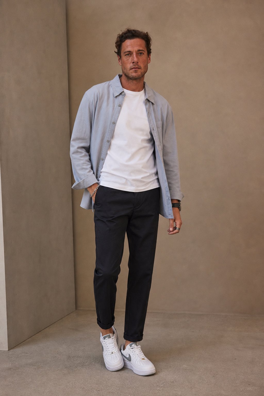 Relaxed Fit Chinos — Pitch Black, banana_republic product shot