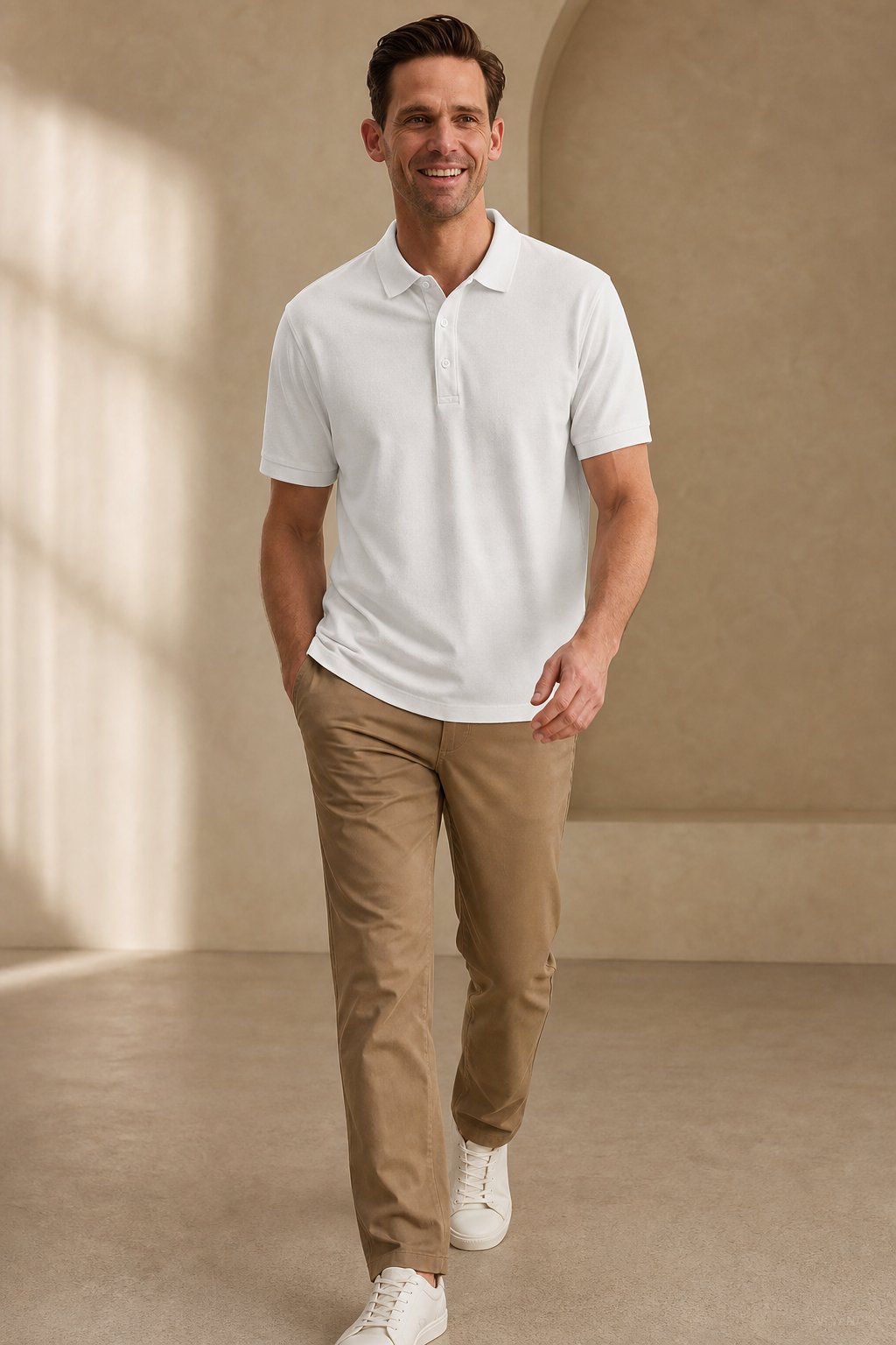 Rosberg Polo — White, banana_republic product shot