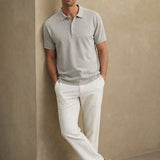 Rosberg Polo — Light gray, banana_republic product shot