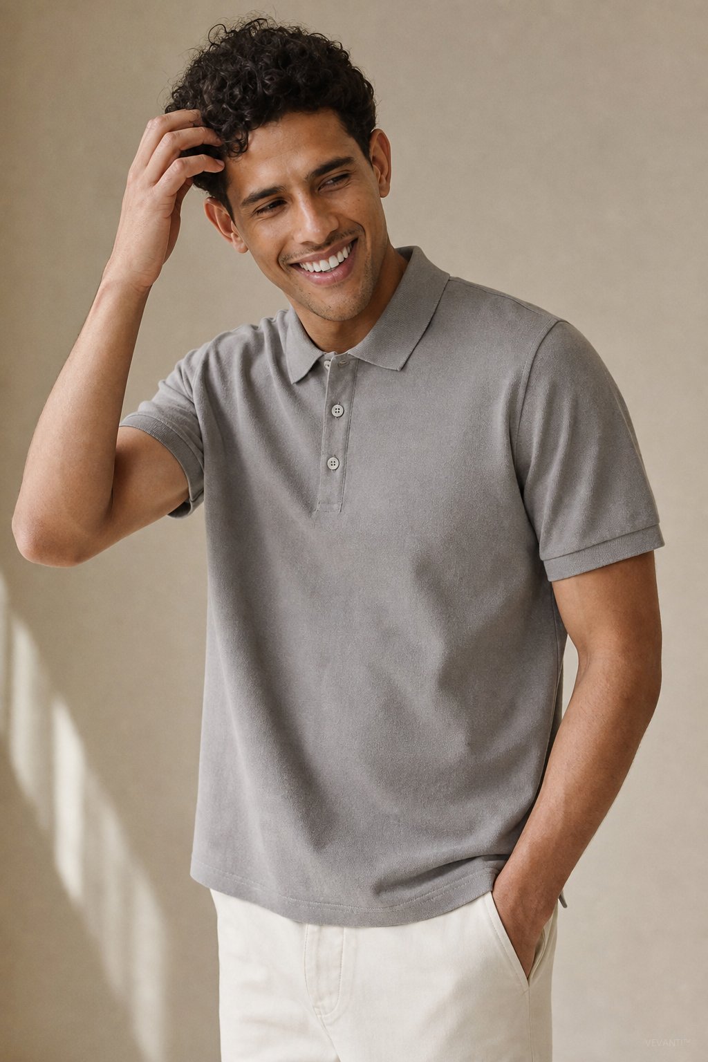 Rosberg Polo — Dark gray, banana_republic product shot