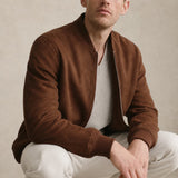 Sable Suede Jacket — Brown, banana_republic product shot