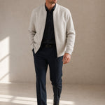 Sable Suede Jacket — White, banana_republic product shot