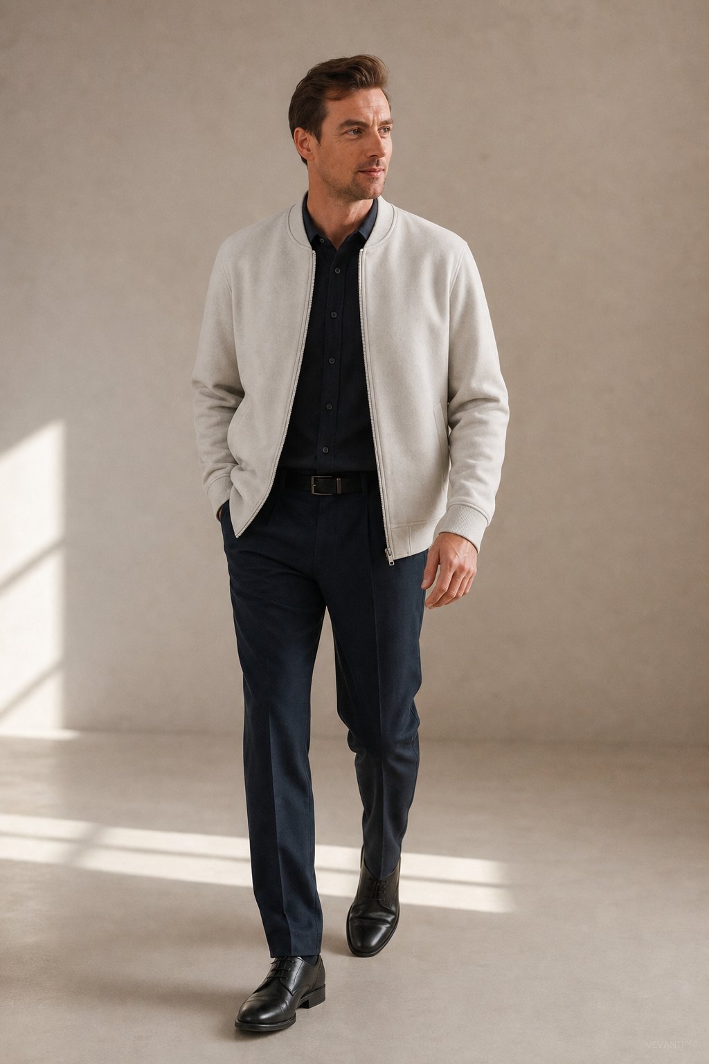 Sable Suede Jacket — White, banana_republic product shot