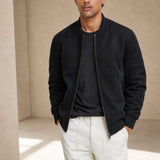 Sable Suede Jacket — Black, banana_republic product shot