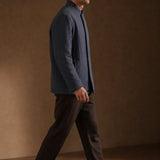 Sakura Padded Overcoat — Navy, br_espresso product shot