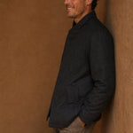 Sakura Padded Overcoat — Black, br_espresso product shot