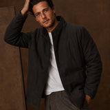 Sakura Padded Overcoat — Black, br_espresso product shot