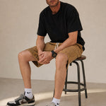 Sakura Summer Shorts — Sand, studio product shot