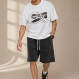 Sakura Summer Shorts — Dusk, studio product shot