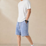 Sakura Summer Shorts — Sky, studio product shot