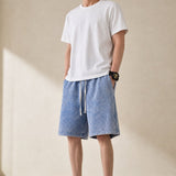 Sakura Summer Shorts — Sky, studio product shot