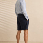 Saville Cotton Shorts — Black, banana_republic product shot