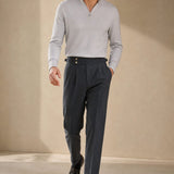 Sorrento Tailored Trousers — Gray, banana_republic product shot