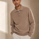 Sorrento Wool Polo Sweater — Camel, banana_republic product shot