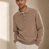 Sorrento Wool Polo Sweater — Camel, banana_republic product shot
