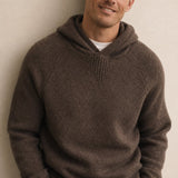 The Men's Classic Hooded Knit — Brown, banana_republic product shot