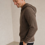 The Men's Classic Hooded Knit — Brown, banana_republic product shot