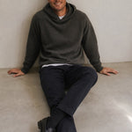 The Men's Classic Hooded Knit — Forest, banana_republic product shot