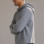 The Men's Classic Hooded Knit — Gray, banana_republic product shot