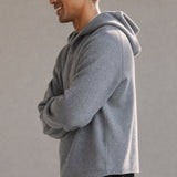 The Men's Classic Hooded Knit — Gray, banana_republic product shot