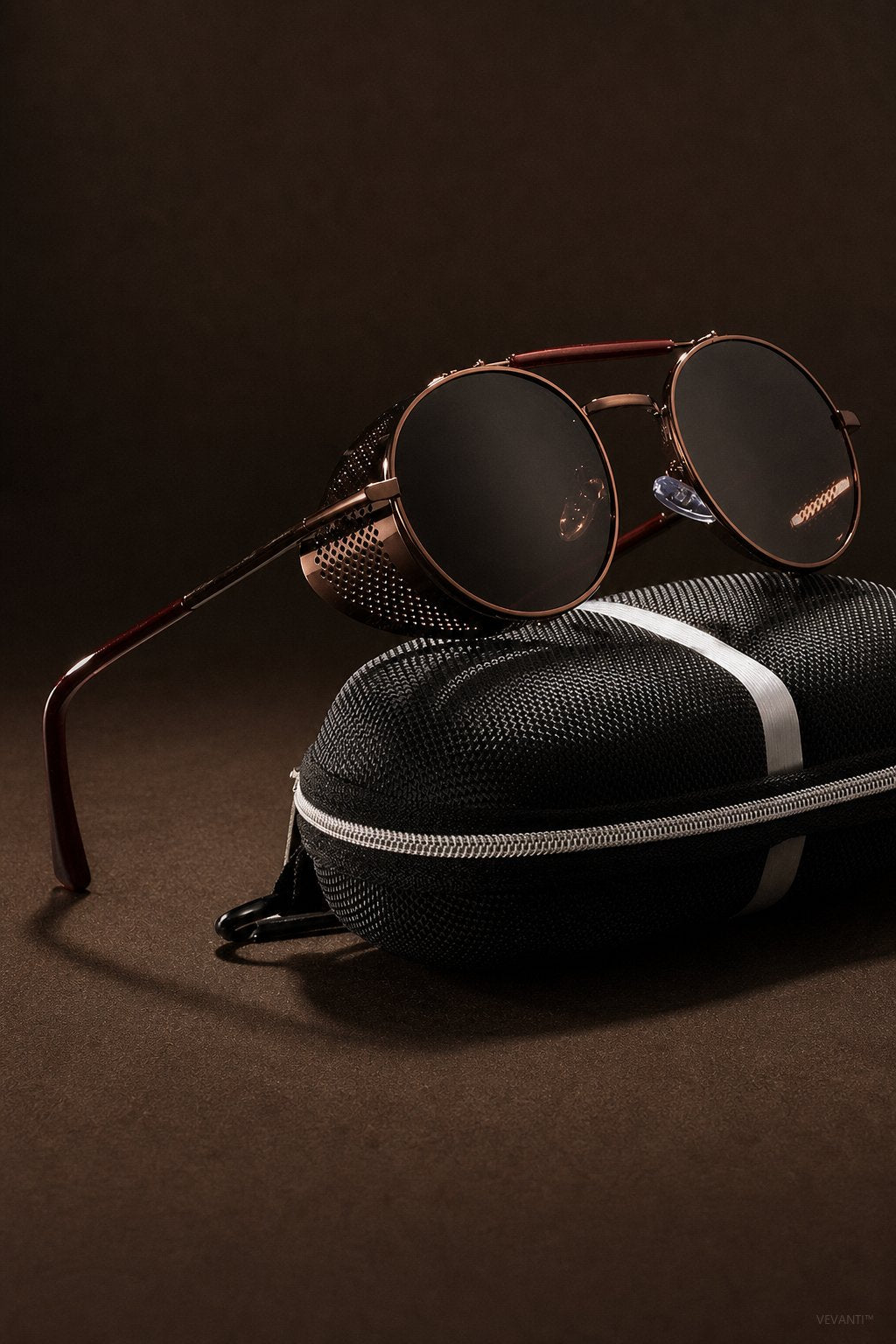 Tubarão Polarized Aviators — Bronze, br_espresso product shot