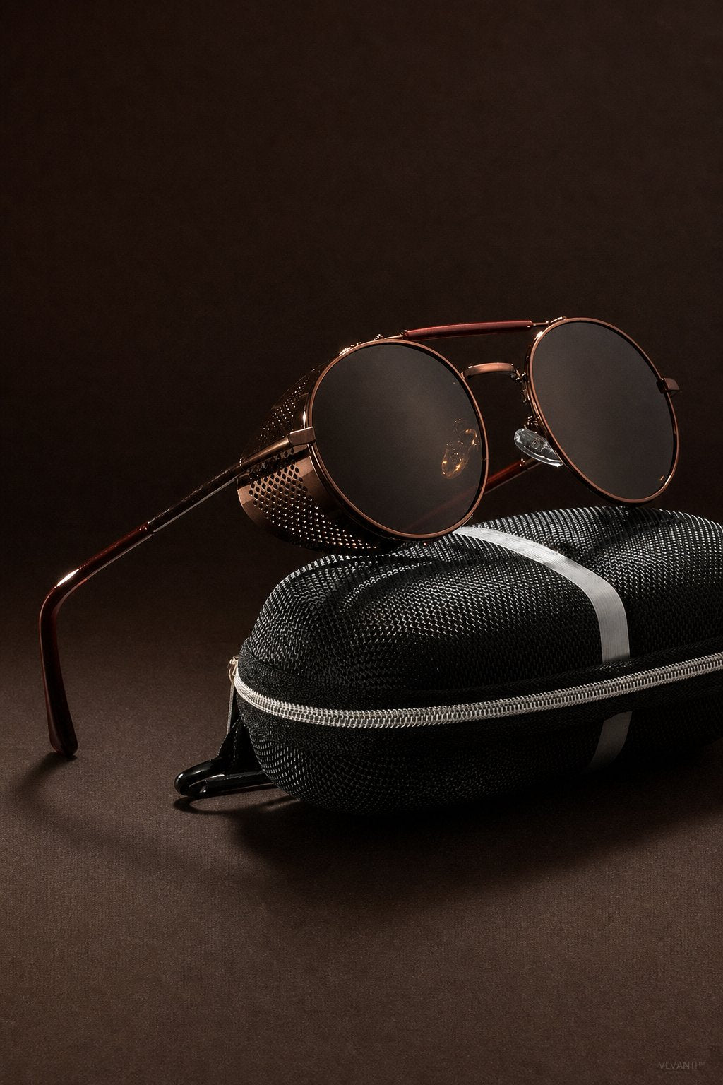 Tubarão Polarized Aviators — Bronze, br_espresso product shot