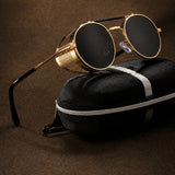 Tubarão Polarized Aviators — Gold Gray, br_espresso product shot