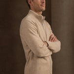 Warwick Zip Cardigan — Camel, br_espresso product shot