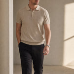 York Old Money Polo — Khaki, banana_republic product shot