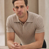 York Old Money Polo — Khaki, banana_republic product shot