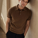 York Old Money Polo — Coffee, banana_republic product shot