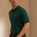 York Old Money Polo — Dark Green, banana_republic product shot